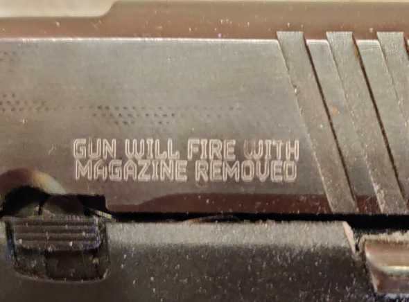 Gun Will Fire With Magazine Removed